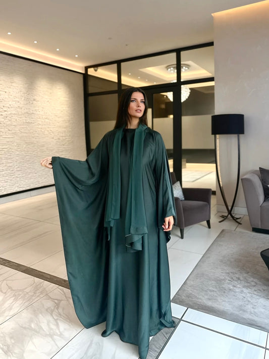 Forest Silk Luxe Kaftan