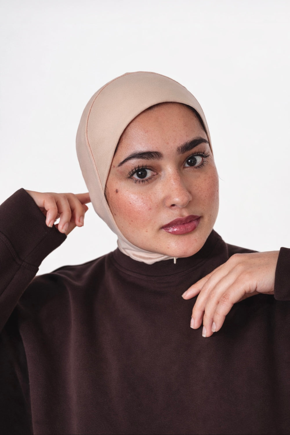Modal Blush Sand Balaclava