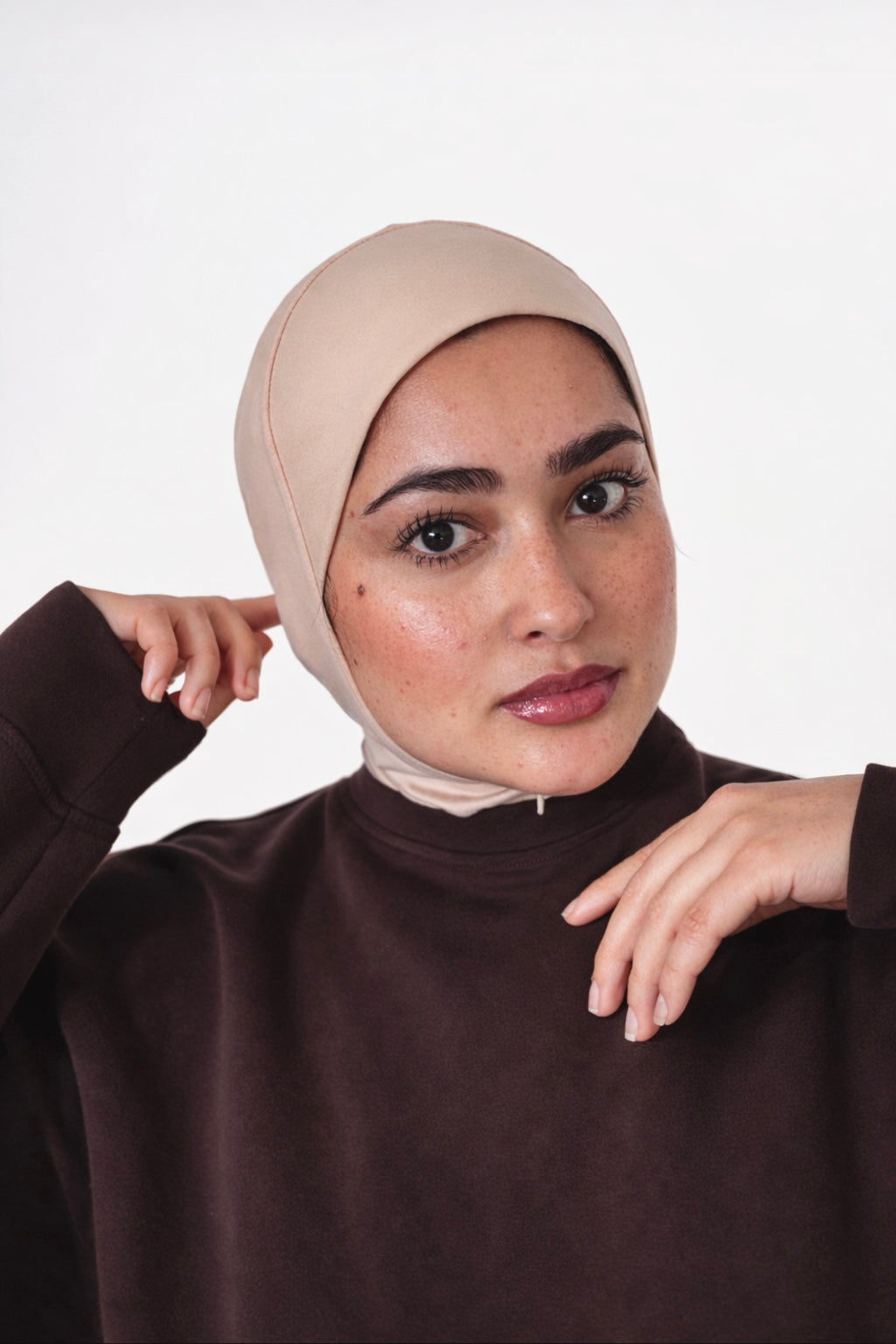Modal Blush Sand Balaclava
